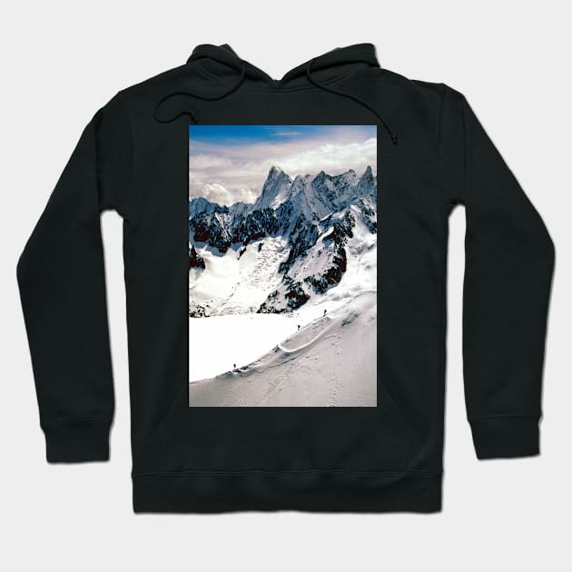 Chamonix Aiguille du Midi Mont Blanc Massif France Hoodie by AndyEvansPhotos